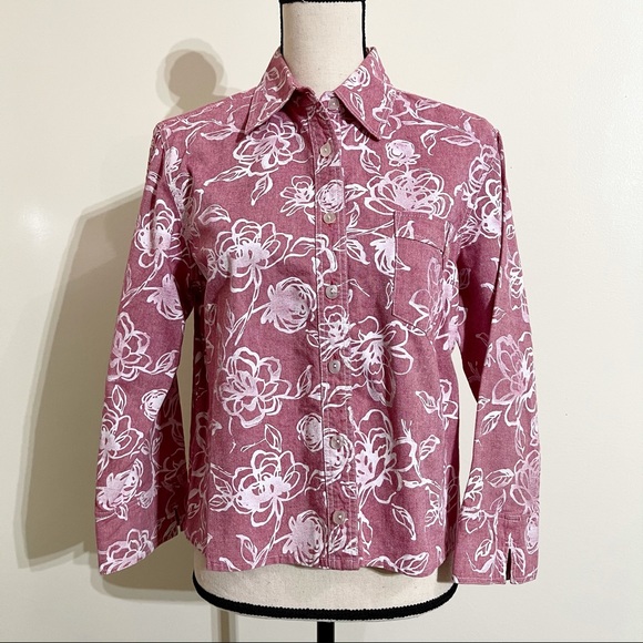 Coldwater Creek Blush Pink Floral Print Top - Picture 2 of 16